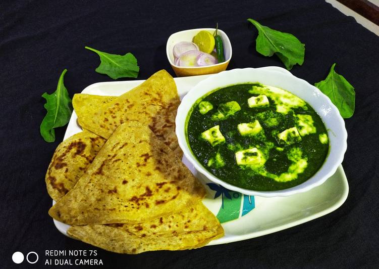 Palak Paneer with Paratha