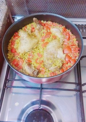 صورة لوصفة الفريك بالفراخ