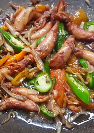 Foto resep Tumis Cumi Telur Kering