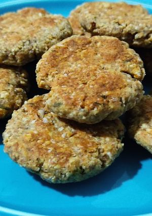 Una foto de Galletitas de avena, queso y tomillo