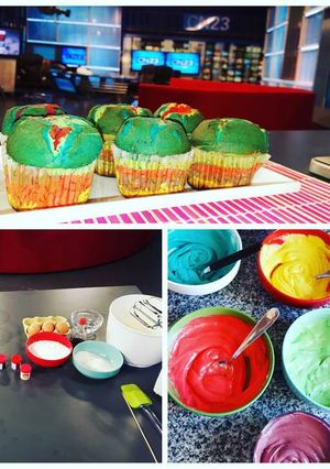 Una foto de Muffins "Explosión de colores"