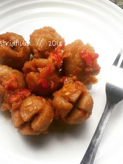 Foto resep Bakso Goreng Mercon dar... der... dor 😂