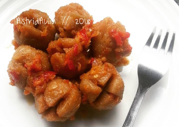 Cara Gampang meracik Bakso Goreng Mercon dar&hellip; der&hellip; dor 😂 yang Menggugah Selera