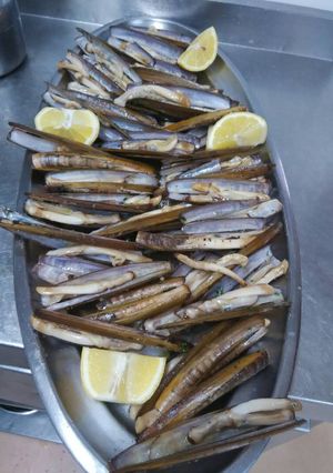 Una foto de Navajas a la plancha