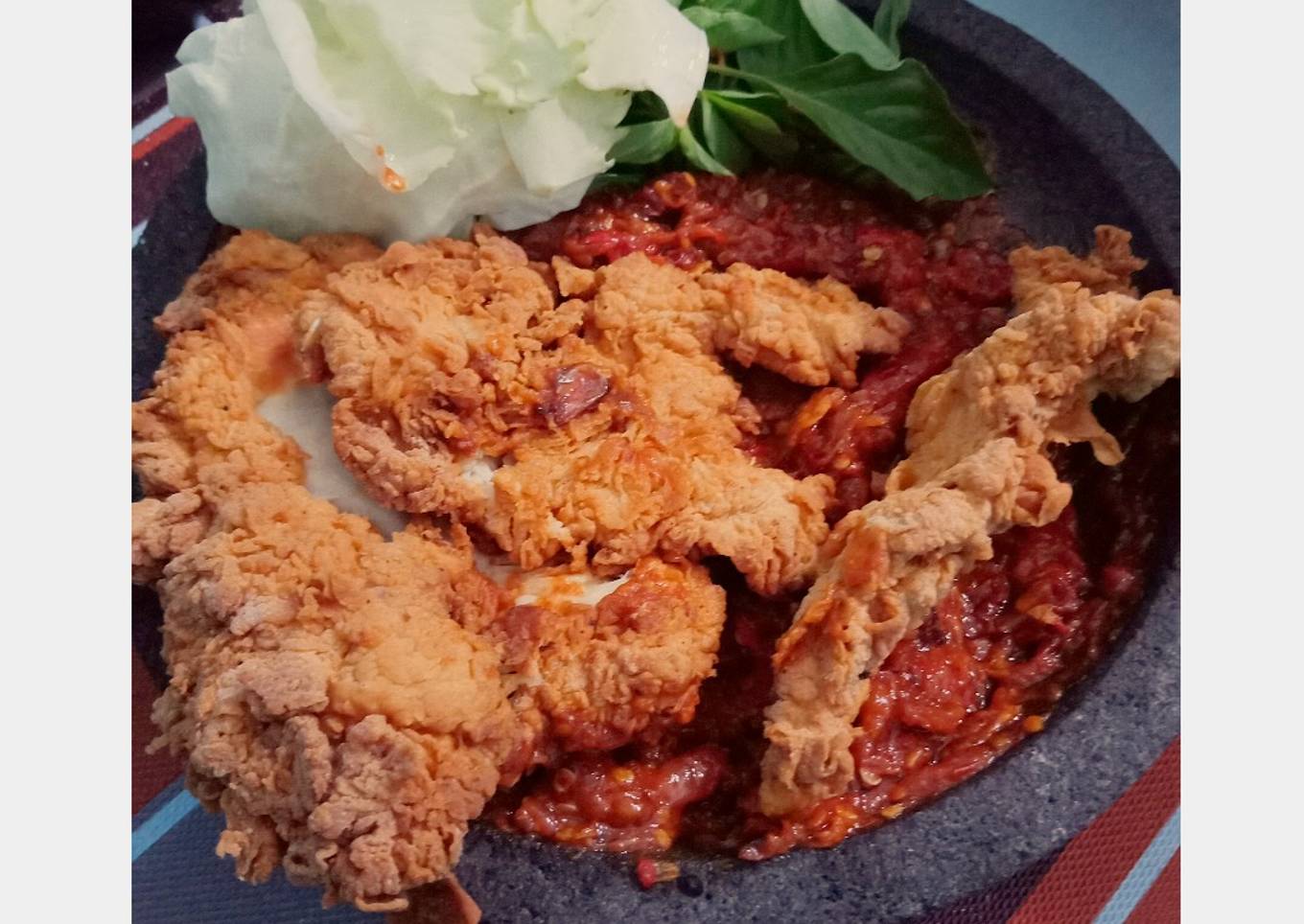 Ayam geprek crispy