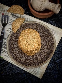 صورة لوصفة كعك بالسمسم