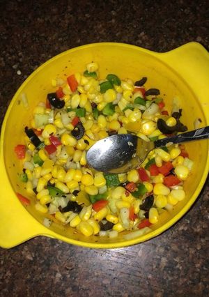A picture of Corn salad.