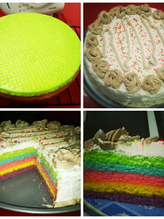 Foto resep Rainbow cake untuk pemula 🍰