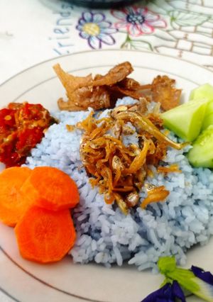 Foto resep Nasi telang gurih unyu-unyu
