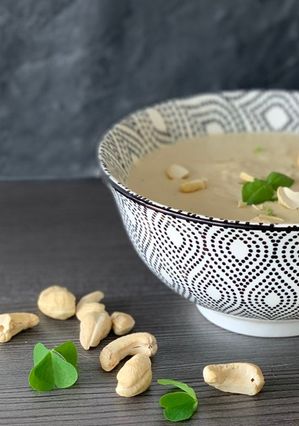 A picture of Cashew “cheese sauce”.