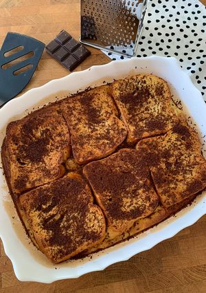 A picture of Chocolate Brioche French Toast.