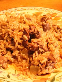 Una foto de Arroz con menudos