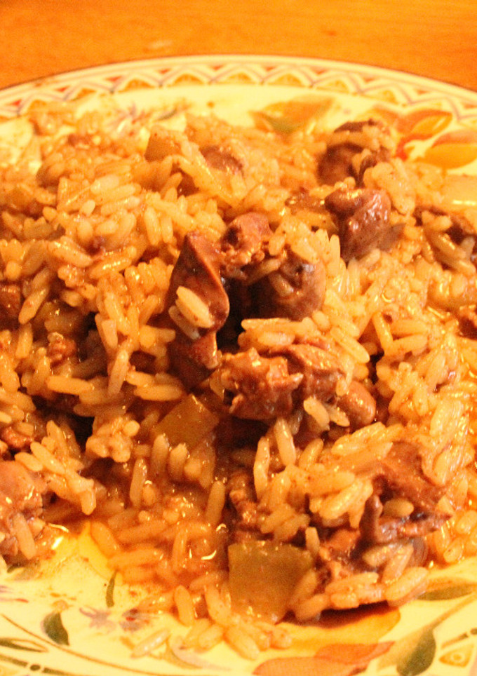 Una foto de Arroz con menudos