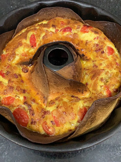 Una foto de Quiche con fajitas
