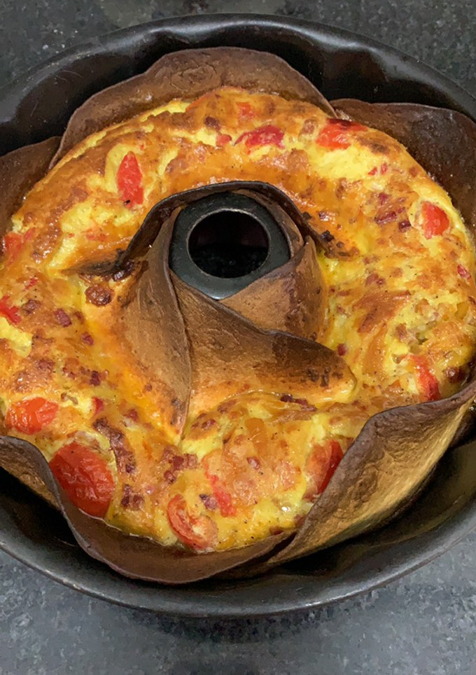 Una foto de Quiche con fajitas