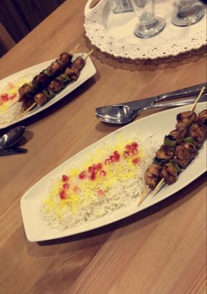 صورة لوصفة دجاج مشوي و ارز