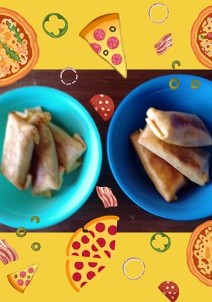 Una foto de 🍕Burrito de Pizza a la Hawaiana 🍕
