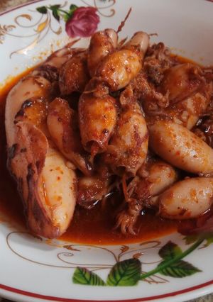 Foto resep Cumi kuah pedas