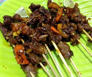 Fresh, Membuat Sate Kambing Tipis Tipis Lezat Mantap