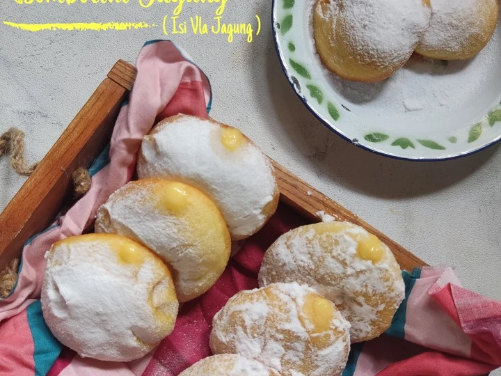 Easy Steps Make Recipes Bombolini Jagung (Isi Vla Jagung) the Can Spoil the Tongue Really Delicious.