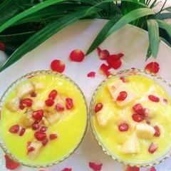 A picture of Fruit custard.