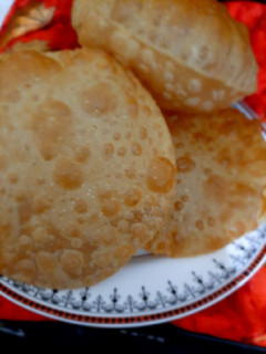A picture of Simple whole wheat flour Puri.