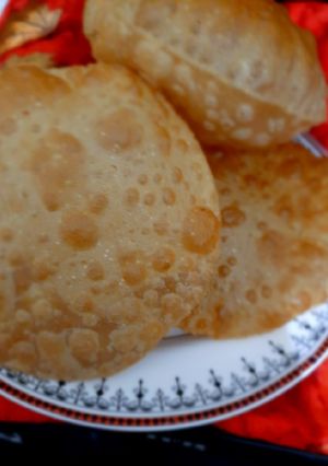 A picture of Simple whole wheat flour Puri.