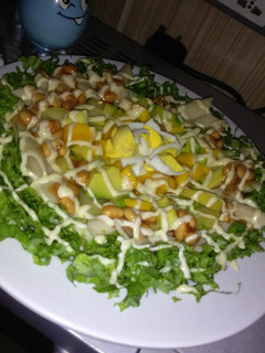 A picture of Macaroni/Avocado Salad.