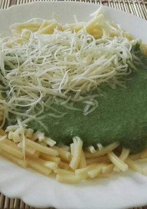 Spenótos tészta recept fotója