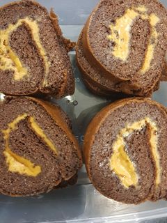 Foto resep Bolu gulung coklat kacang ketofy