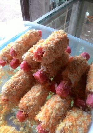 Foto resep Sosis gulung roti crunchy
