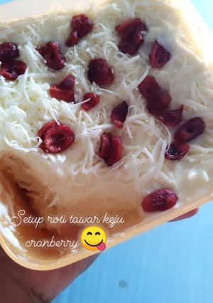 Foto resep Setup Roti Tawar Keju Cranberry