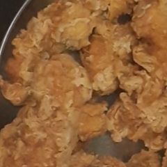 A picture of KFC chicken recipe.