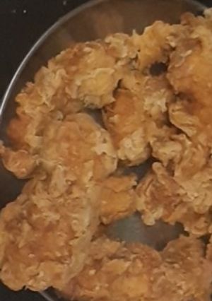 A picture of KFC chicken recipe.
