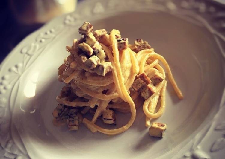 Spaghetti alla carbonara veg