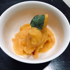 A picture of Mango peach sorbet.