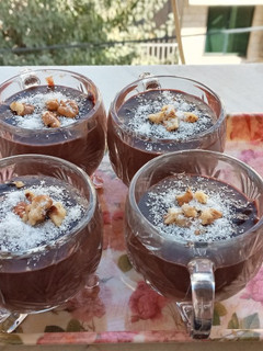 عکسی از دستور پودینگ شکلاتی