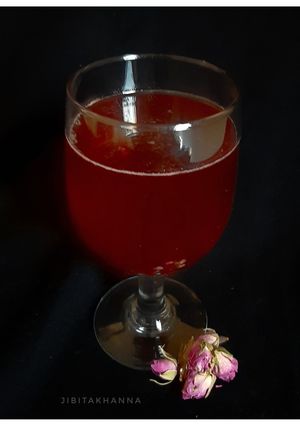 A picture of Rose Sherbet Syrup.