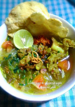 Foto resep Soto iga daging sapi kuah bening
