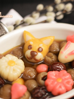 柴犬造型湯圓 的食譜成品照片
