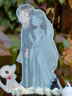 Una foto de Tarta de boda Novia cadáver de Tim Burton de Cerveza negra y café
