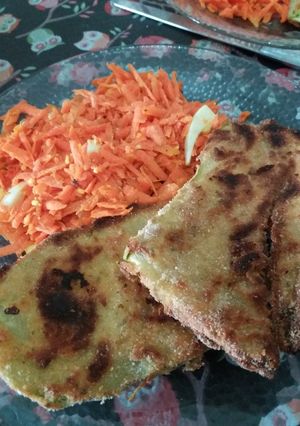 Una foto de Espectaculares Milanesas de zucchini