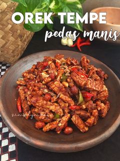 Foto resep Orek tempe pedas manis