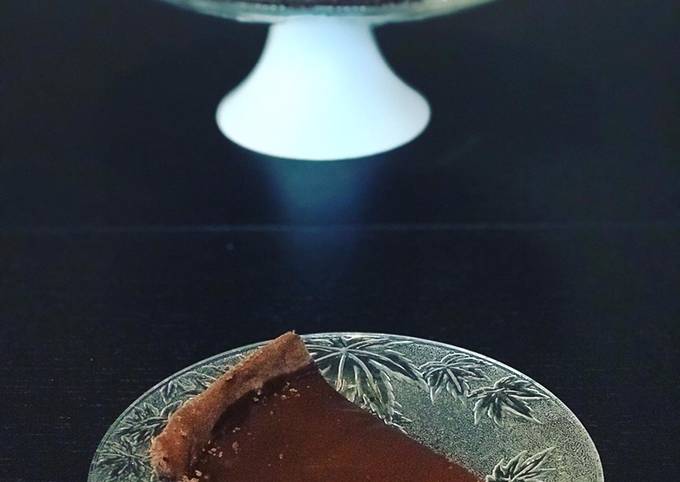 Tarte au chocolat caramel beurre salé