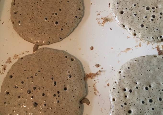 Buckwheat pancakes raised