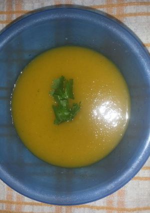 A picture of Pumpkin soup# author Marathon contest #.