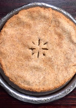 Una foto de 🥧 Tarta de manzana sin azúcar 🍎
