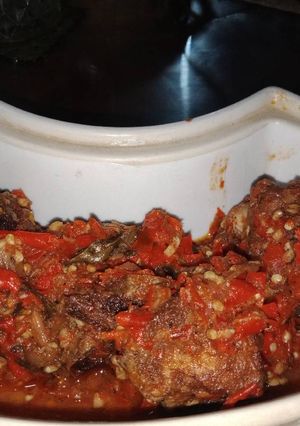 Foto resep Ayam Sambal Cabai Merah