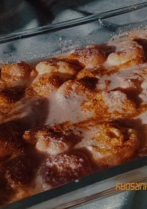 A picture of Garlic dahi phulki ہرے لہسن والی دہی پھلکی.