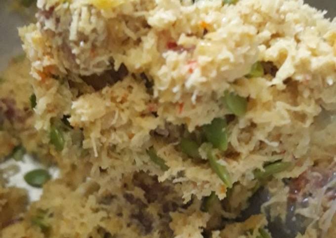 Resep Botok daging campur udang Anti Gagal